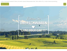 Tablet Screenshot of oberschwaben-tourismus.de